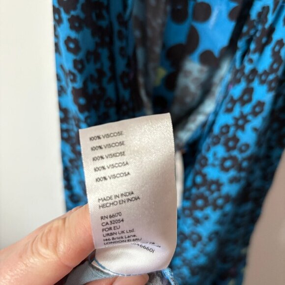 Free People Dewberry Printed Floral Sweetheart Maxi NWT Size Small - Picture 10 of 10